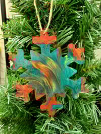 Image 5 of Red Snowflake Ornament Set 