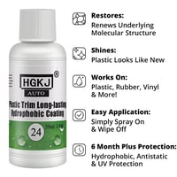 Image 1 of HGKJ 24 Plastic Exterior Recovery Renovator Trim Long-lasting Cleaner Agent Restorer Restoration