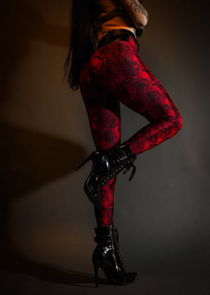 Image of Toxic Vision red Snakebite bullet pants MULTI SIZE