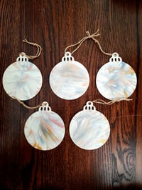White & Silver Ornament Set