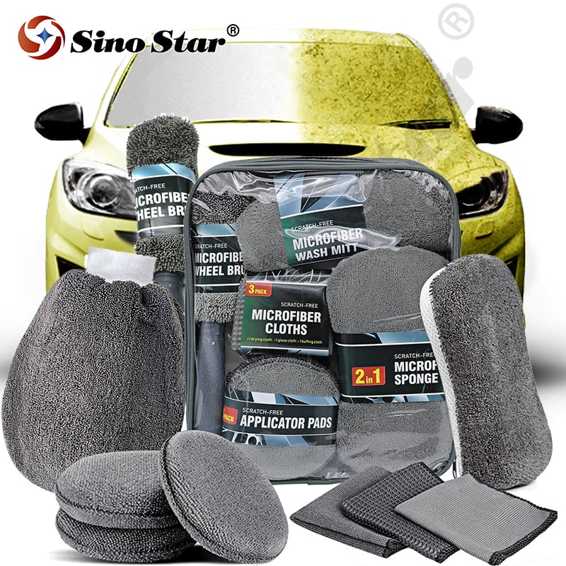 Car Wash Kit 6 PCS Car Cleaning Tools with Soft Microfiber Cloth Towels  Wash Mitt Sponge Window Water Blade Brush Squeegee - China Car Cleaning Set  and Car Wash price