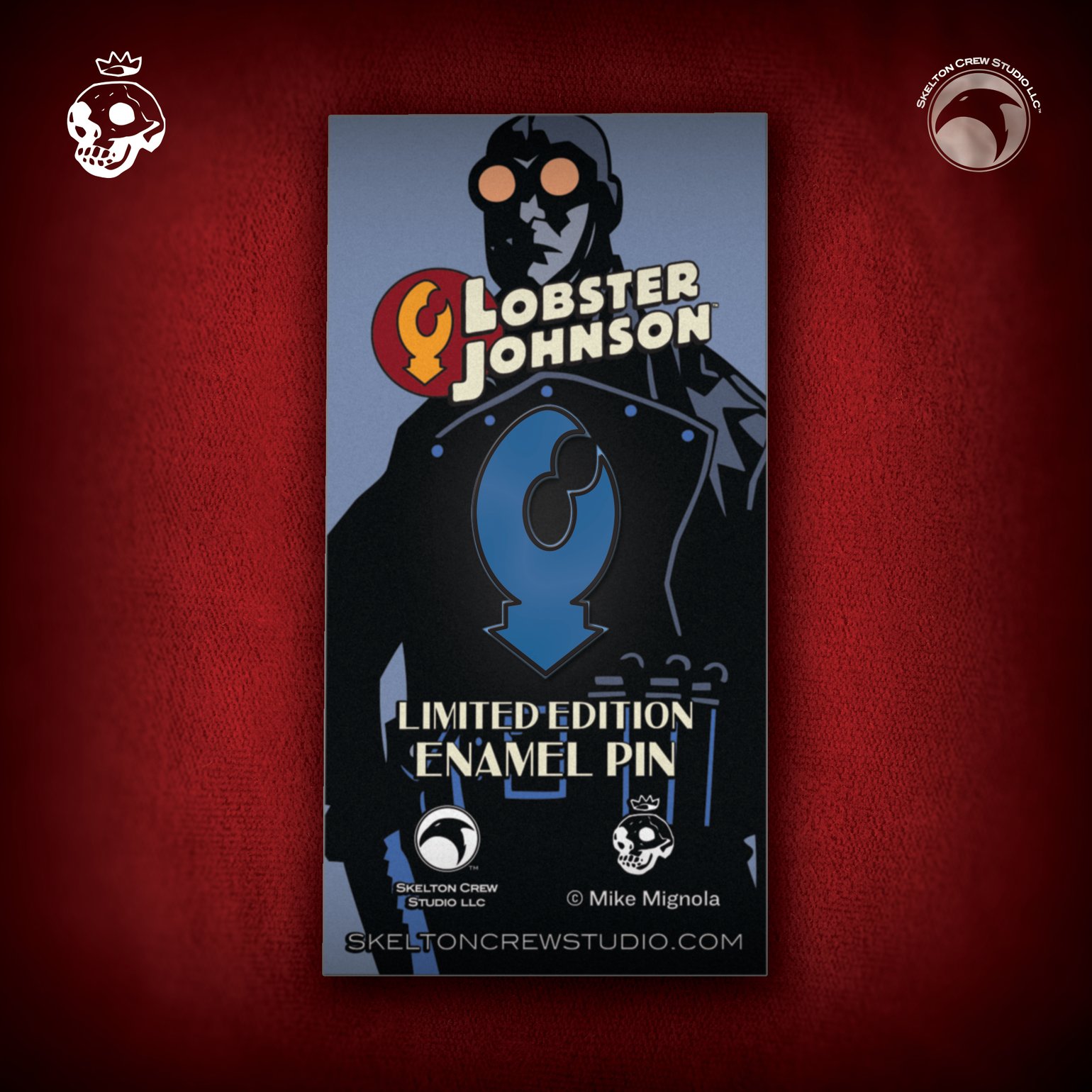 Image of Hellboy/B.P.R.D. Limited Edition Enamel Lobster Johnson pin! 