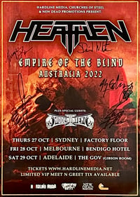 Australian Tour 2022 Poster (Size A3 - Autographed)