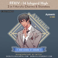Image 1 of FFXIV I4 : Aymeric [2 in 1 Charm & Standee](PRE-ORDER)