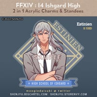 Image 1 of FFXIV I4 : Estinien [2 in 1 Charm & Standee](PRE-ORDER)