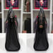 Image of Vtg. Gucci Black Monogram Handbag 