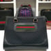 Image of Vtg. Gucci Black Monogram Handbag 