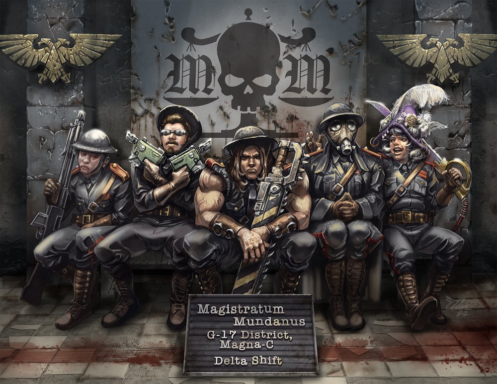 Image of Magistratum Mundanus Crew 8.5" x 11" print
