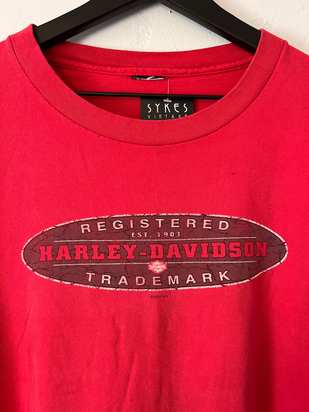 Y2K Red Tigard, OR Harley Tee (XL)