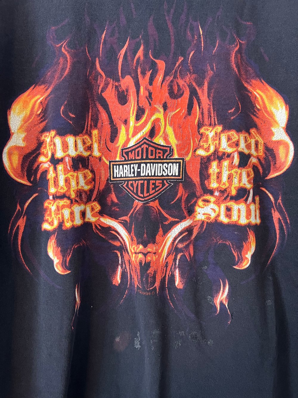 Y2K Fuel the Fire Harley Tee (M)