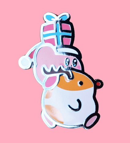 Kirby Xmas Pin