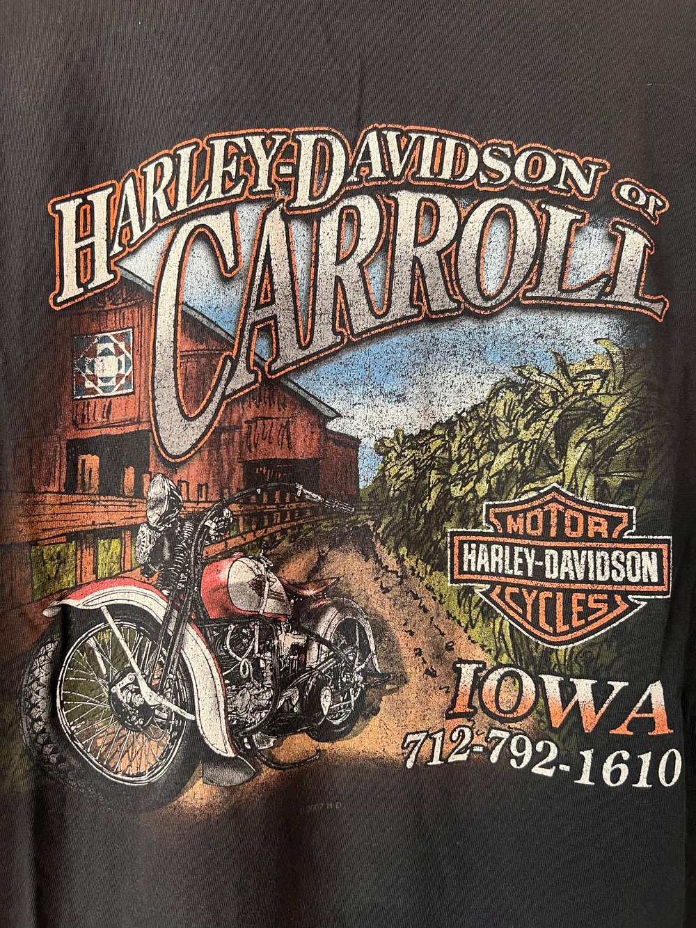 Y2K Carroll Iowa Harley Tee (L)