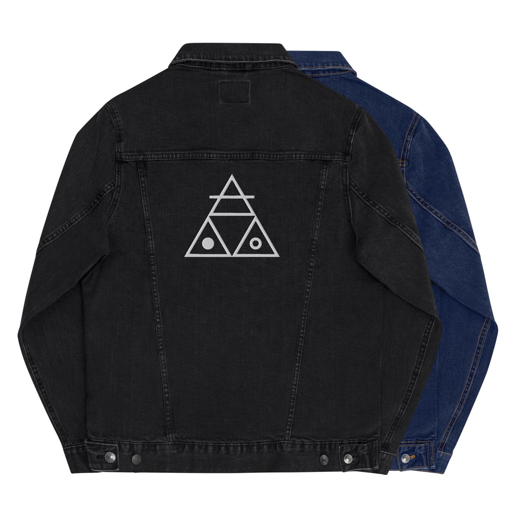 Image of Success Triangle Custom Denim Jacket (2 colors)