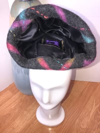 Image 5 of H.O.D. Turquoise Textured Velvet Crown W/Argyle Sweather Knit Brim
