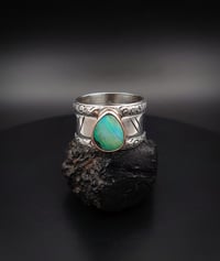 Image 1 of Opal lotus ring