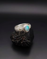 Image 2 of Opal and sapphire snake ring