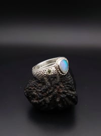 Image 4 of Opal and sapphire snake ring