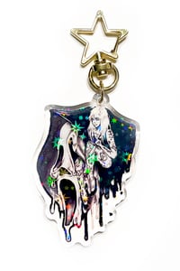 Image of "Scream x Goth Babe" Holographic Acrylic Keychain