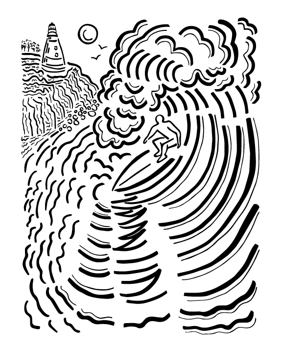 Montauk Lighthouse | Surf Print