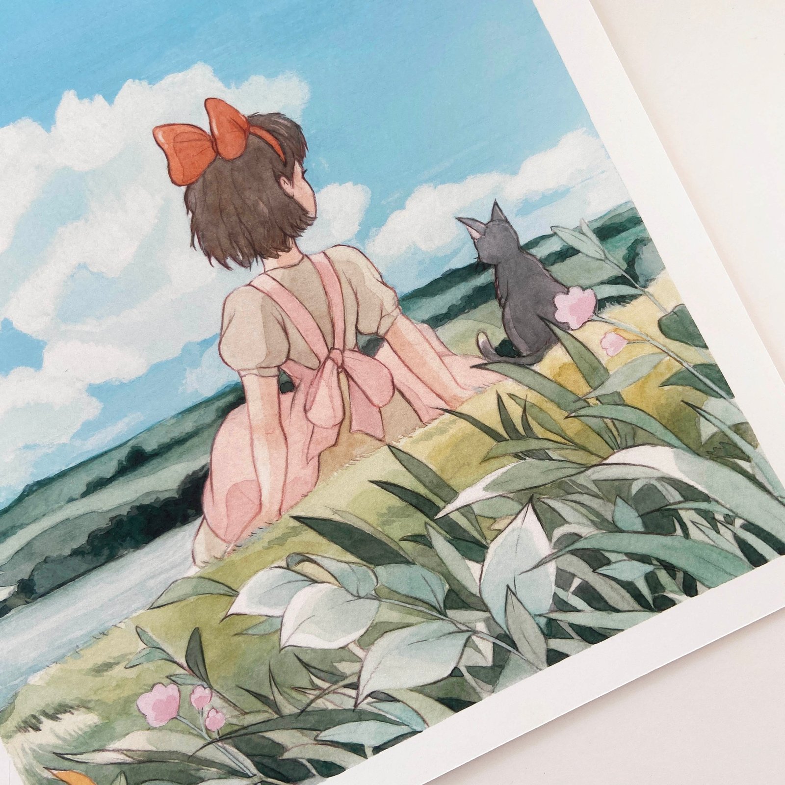 Kiki's delivery service | Studio Ghibli Watercolor print | The
