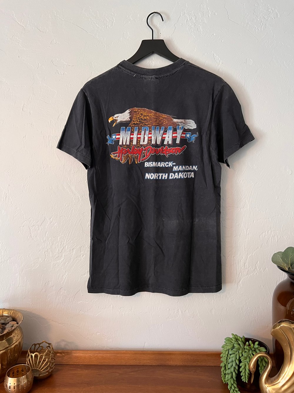 Vintage ‘Don’t Call E’m Bikers’ Harley Tee (M)
