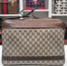 Image of Vtg.Gucci Brown Monogram Messenger Bag