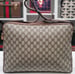 Image of Vtg.Gucci Brown Monogram Messenger Bag