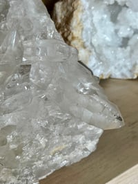 Image 3 of Large Double Sided Clear Quartz Points Cluster Statement Piece #2053