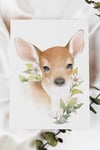 Baby deer illustration -  Art Print