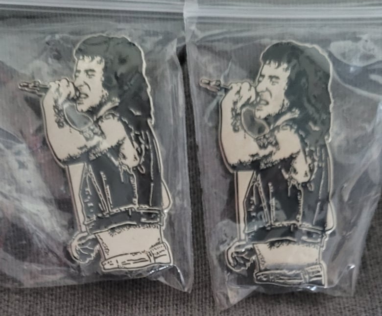 Image of Highway to Hell limited edition shaped enamel pin 