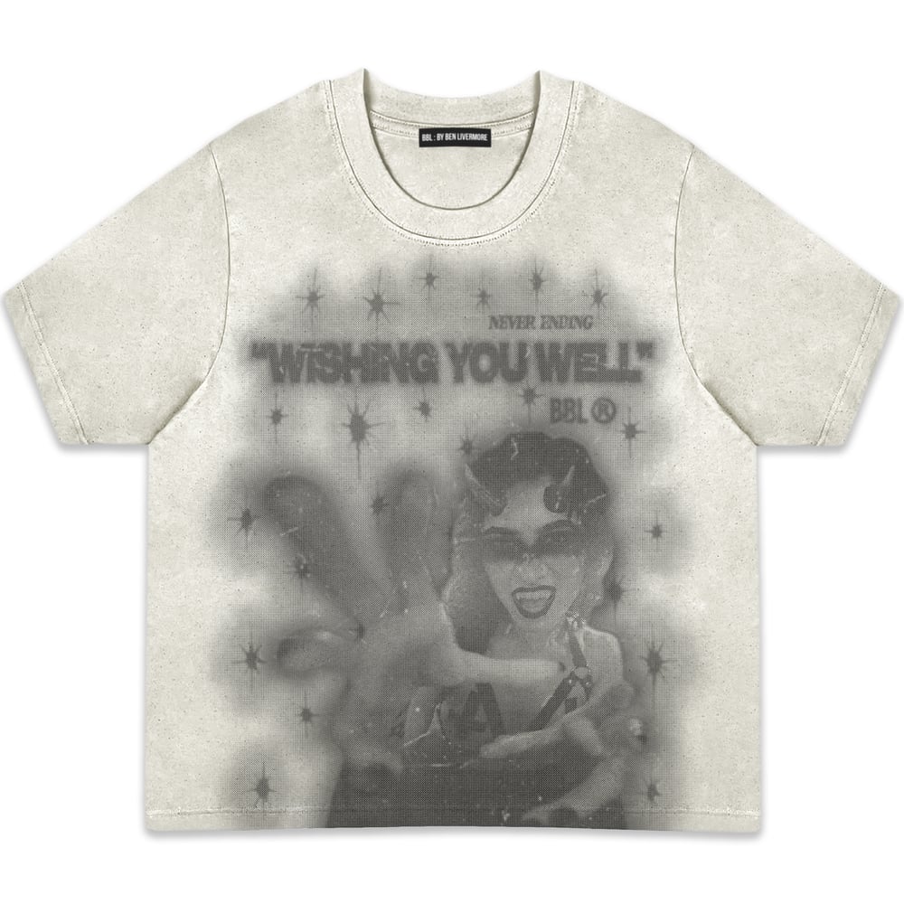 Image of "Wishing You Well" Heavyweight T-Shirt (Cream) / front print only