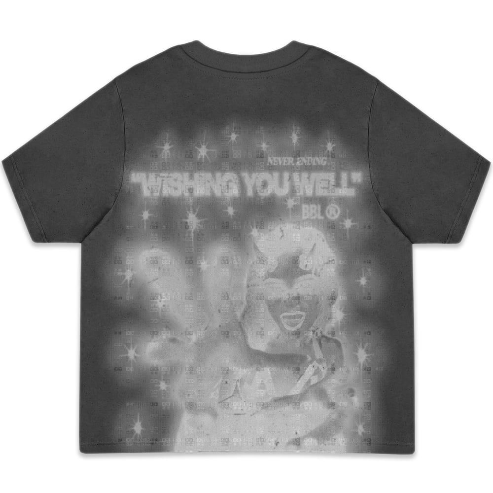 Image of "Wishing You Well" Heavyweight T-Shirt (Black) 