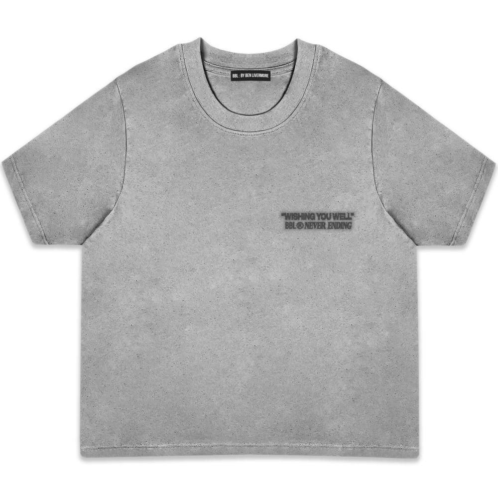 Image of "Wishing You Well" Heavyweight T-Shirt (Grey)