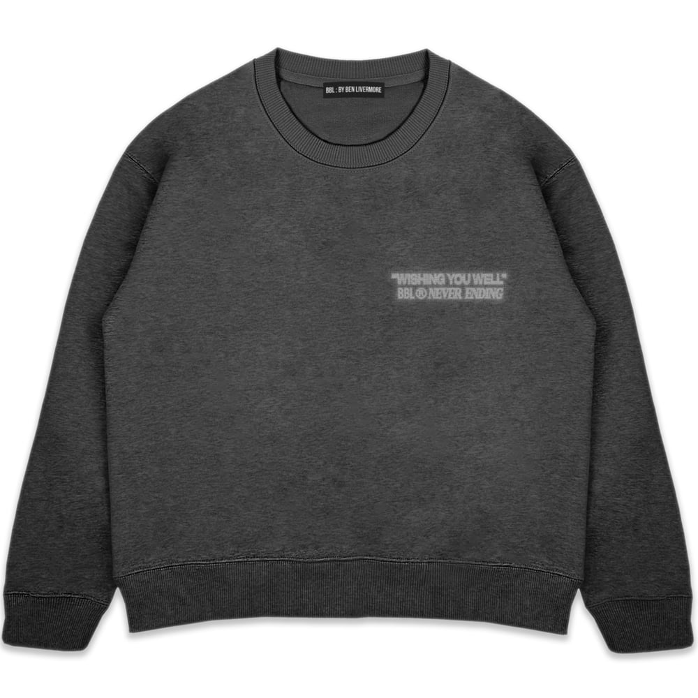 Image of "Wishing You Well" Heavyweight Sweatshirt (Black)