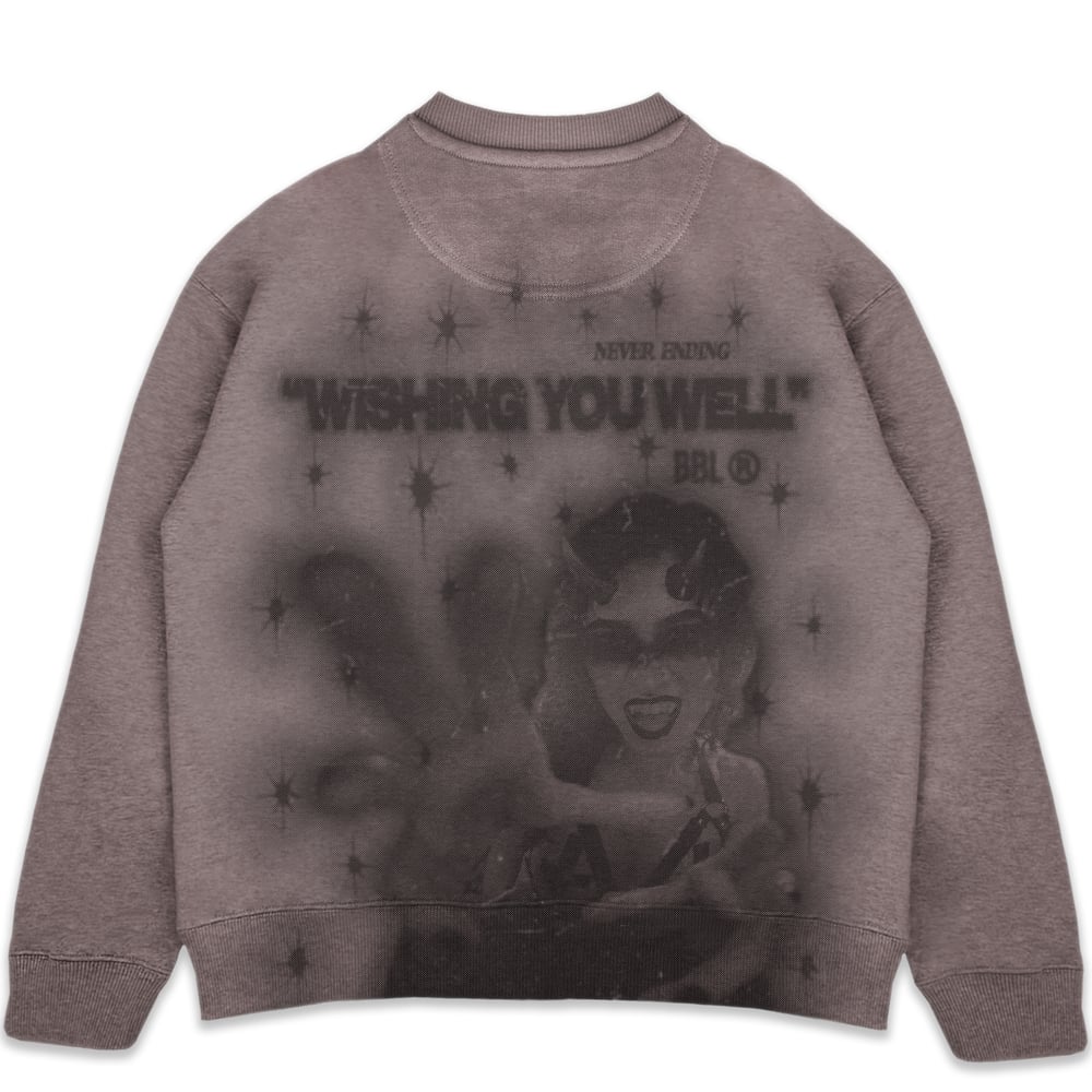 Image of "Wishing You Well" Heavyweight Sweatshirt (Brown)