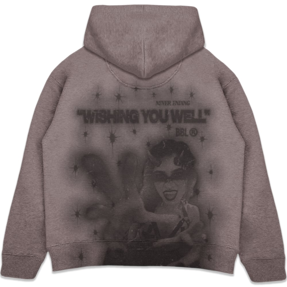 Image of "Wishing You Well" Heavyweight Hoodie (Brown)