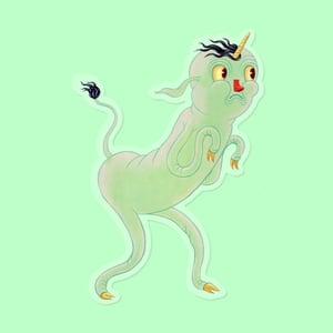 Image of Creeper Unicorn Sticker