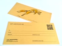 Golden gift certificate