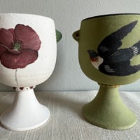 Image 2 of ***SALE*** Poppy And Swallow Goblet