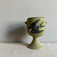 Image 3 of ***SALE*** Poppy And Swallow Goblet