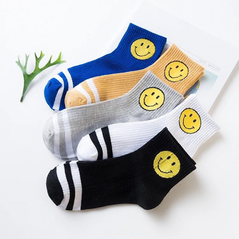 Image of SMILEY ATHLETIC SOCKS