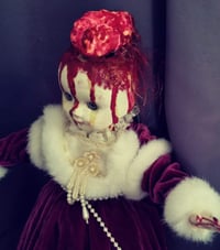 Image 2 of Louisa Horror Bloody Brains Creepy Christmas Art Doll 