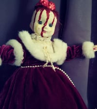 Image 1 of Louisa Horror Bloody Brains Creepy Christmas Art Doll 