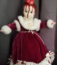 Image 4 of Louisa Horror Bloody Brains Creepy Christmas Art Doll 