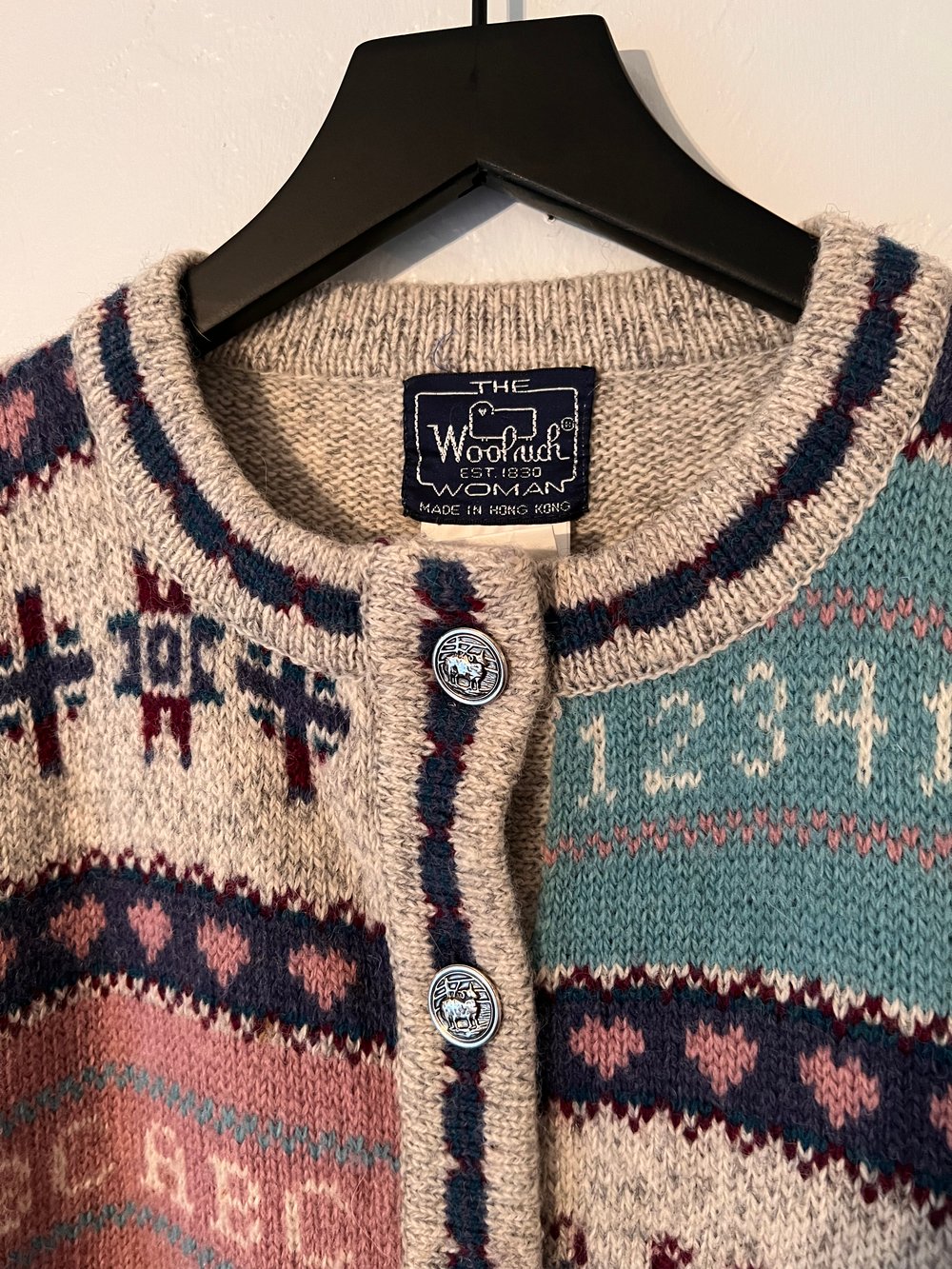 Woolrich Schoolhouse Button Up Wool Blend Sweater (M)