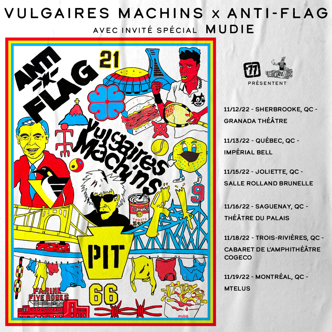 Image of Vulgaires Machins / Anti-Flag ART PRINT 