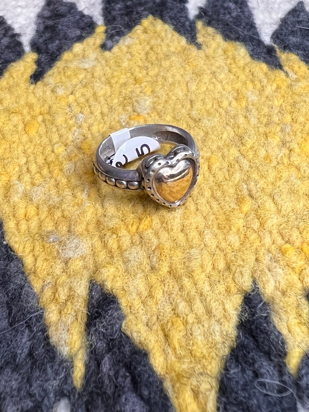 Sterling Heart Ring (5.25)