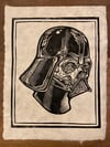 Darth Vader Skull Block Print