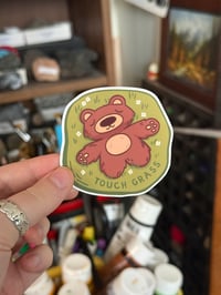 touch grass sticker