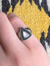 Sterling, Crushed Turquoise & Moonstone Ring (5.5)